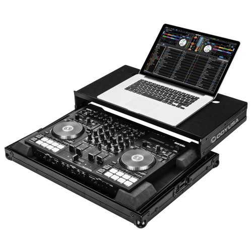 Roland DJ-707M Black Low Profile Case with Laptop Glide Platform